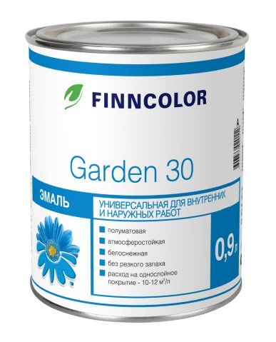 Эмаль Finncolor Garden 30 C полуматовая 0,9 л