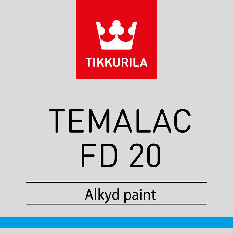 Алкидная эмаль Темалак ФД 20 Тиккурила (TEMALAC FD 20) TСH 9л