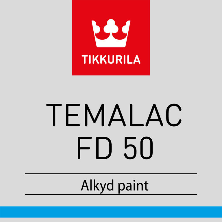 Алкидная эмаль Темалак ФД 50 Тиккурила (TEMALAC FD 50) TAL 9л