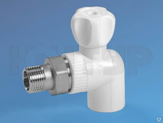 Кран шаровой PPR для подключения радиатора угловой 25х3/4\", цена в ...?