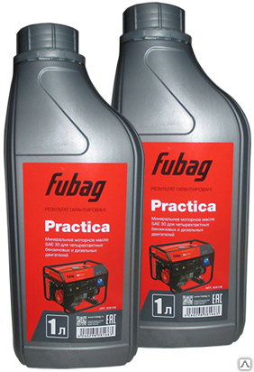 Минеральное моторное масло Fubag PRACTICA SAE 30