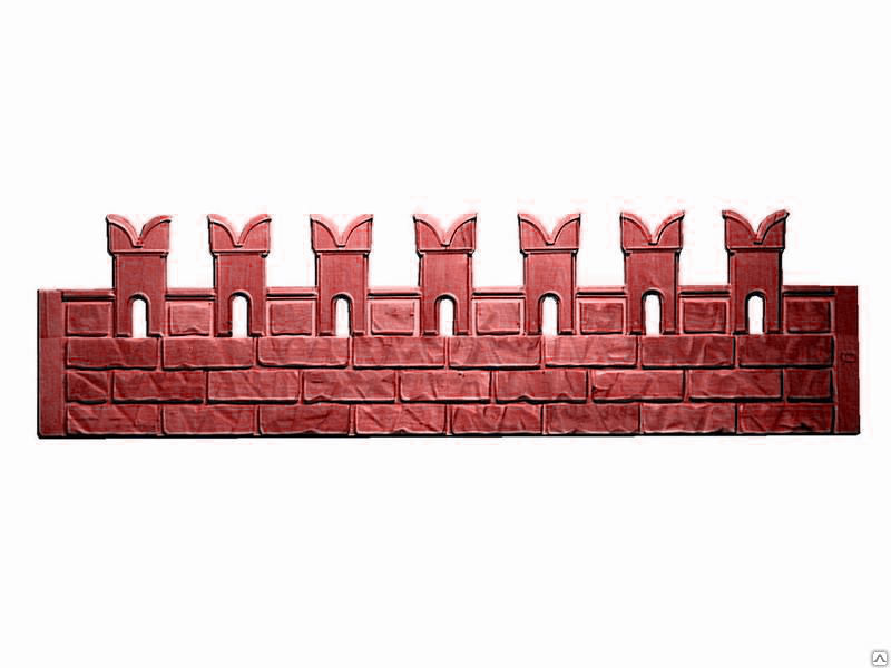 Форма для заборной секции №-3 "Кремлевская стена"