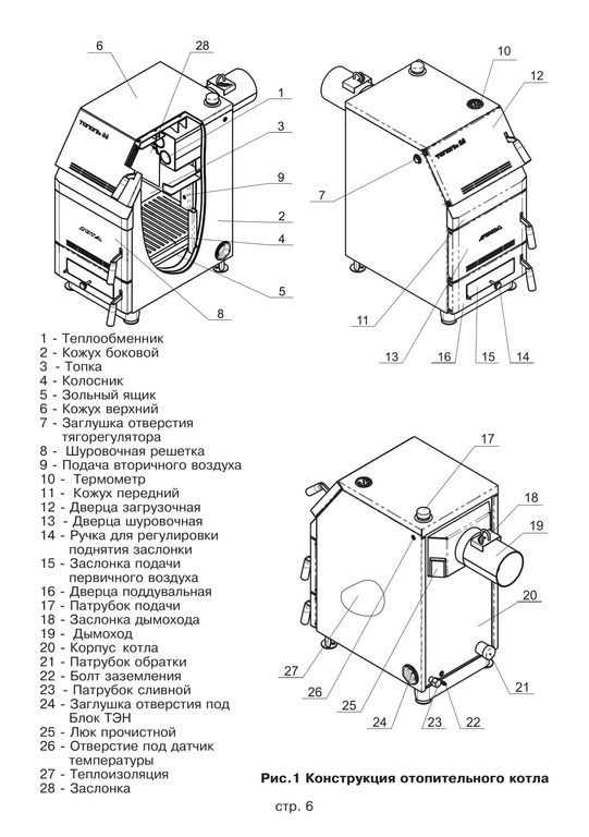 Твердотопливный котел зота чертежи
