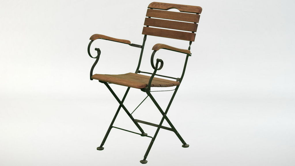 Кресло-стул садовое с подлокотниками
