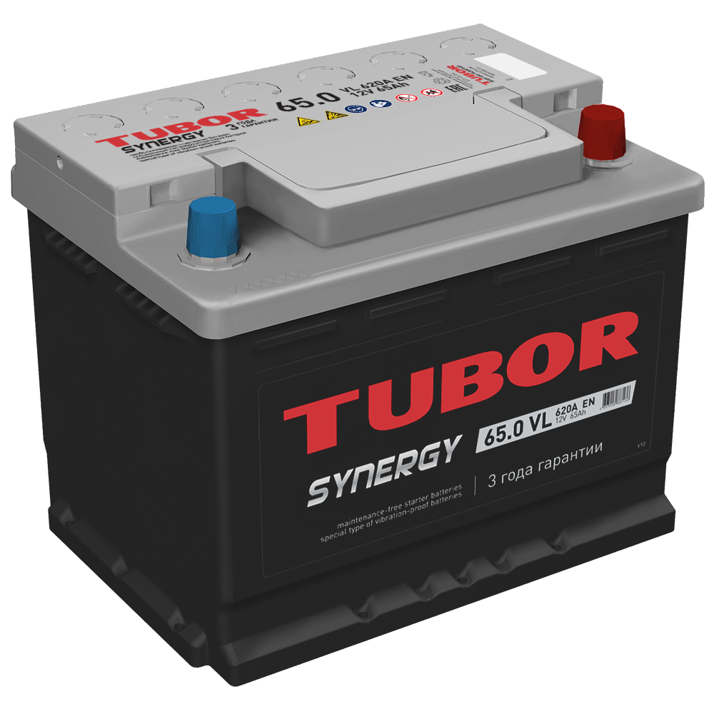 Аккумулятор TUBOR SYNERGY 6СТ-65 620A п/п,, цена в Краснодаре от компании  Транс-Ойл