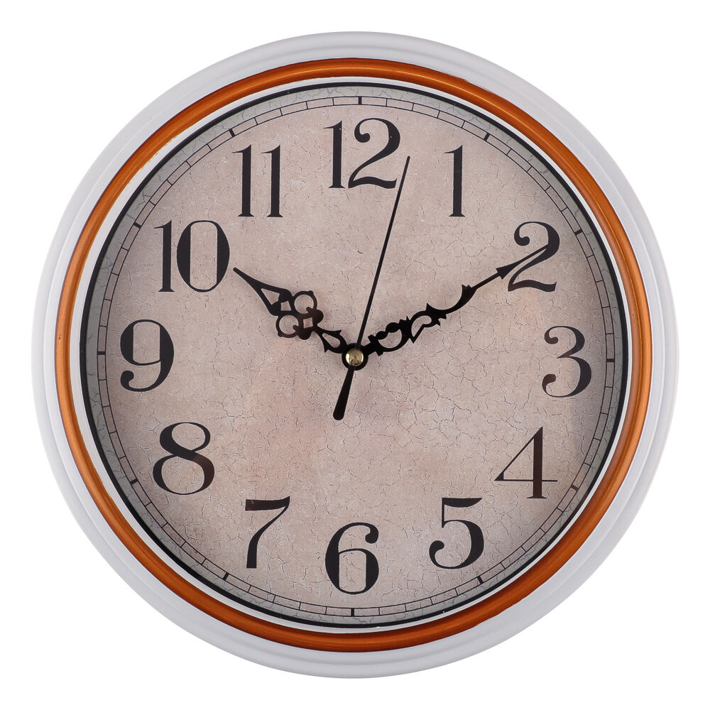 Часы настенные круглые, пластик, d22 см, 1xAA, арт.06-29 1