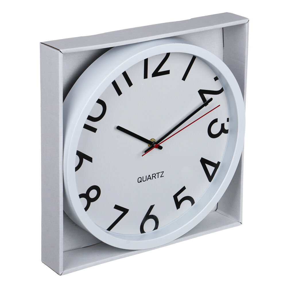 LADECOR CHRONO Часы настенные круглые, пластик, d30 см, 1xAA, арт.06-17 5