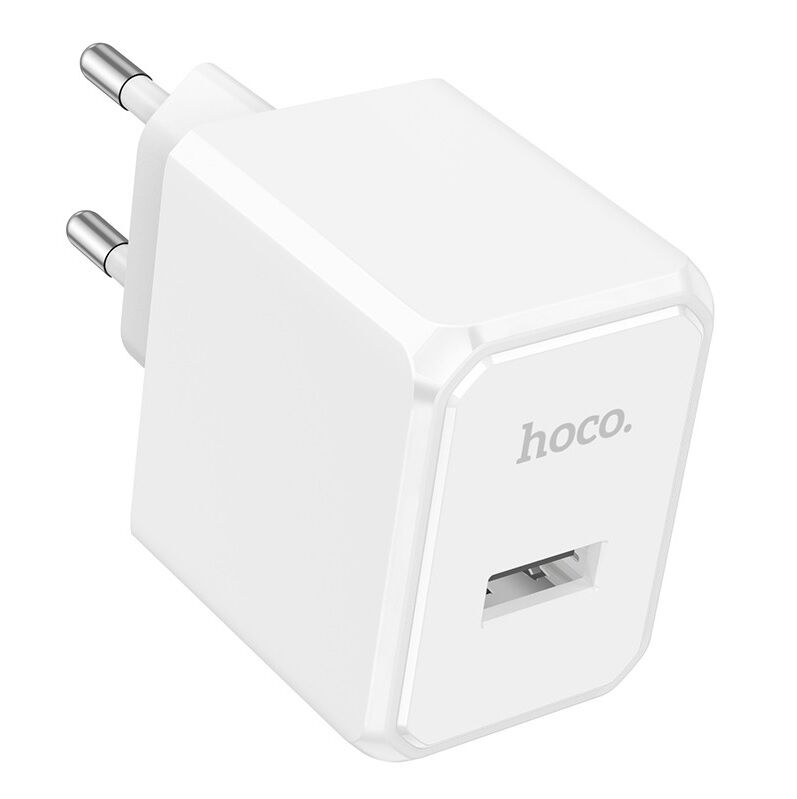 Адаптер постоянного тока Hoco CS11A, 1гн.USB 5В,2,1А, белый 1