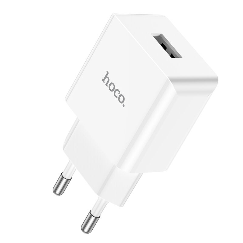 Адаптер постоянного тока Hoco C106A, 1гн.USB 5В,2,1А, белый 2