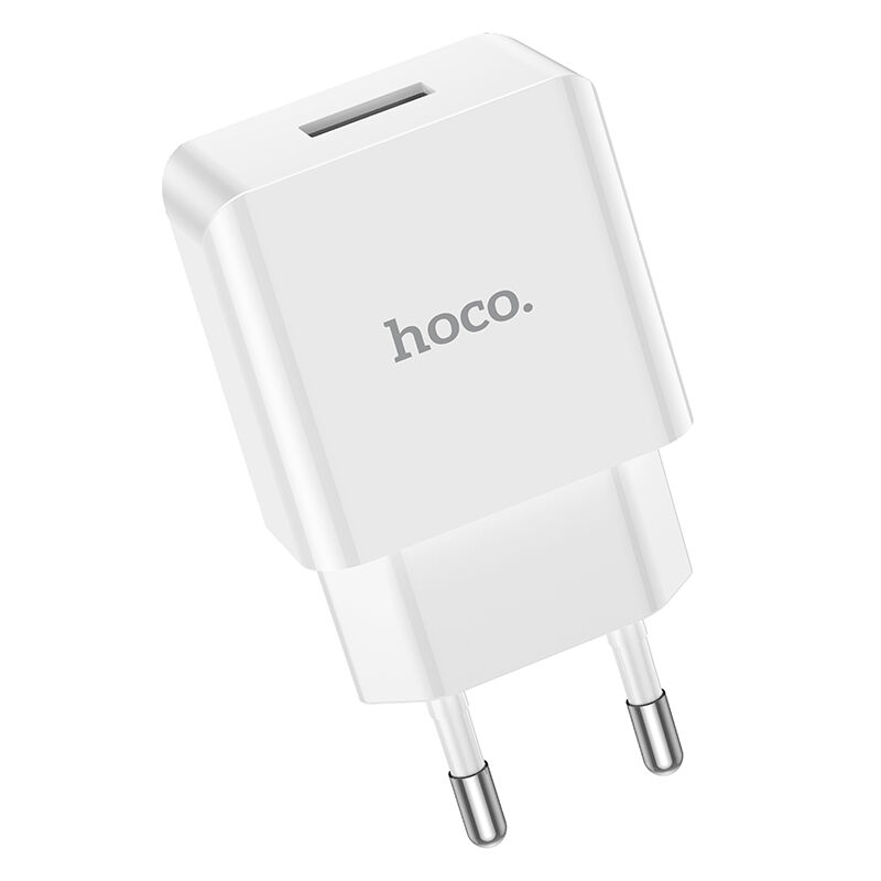 Адаптер постоянного тока Hoco C106A, 1гн.USB 5В,2,1А, белый 4