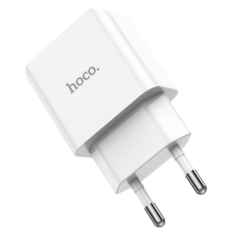 Адаптер постоянного тока Hoco C106A, 1гн.USB 5В,2,1А, белый 5