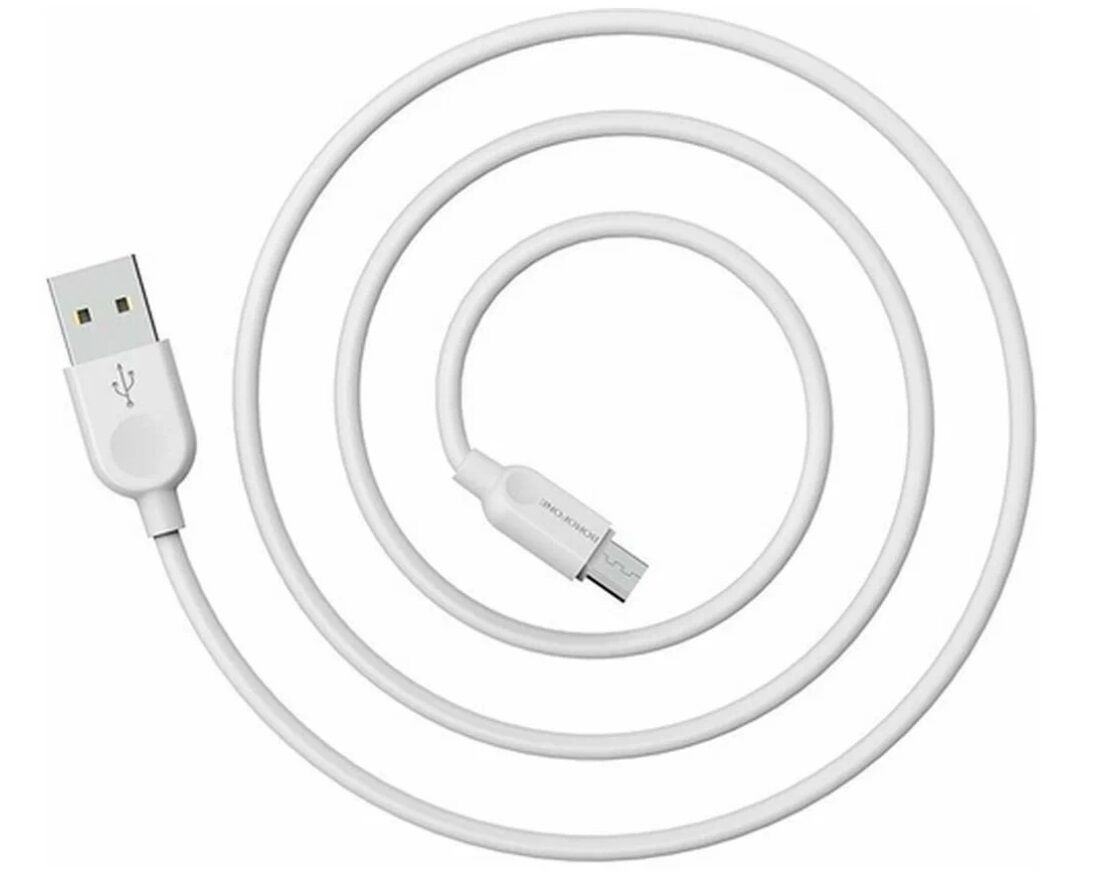 USB кабель для зарядки micro USB "BoroFone" BX14 (белый) 2,4A, 2м 2