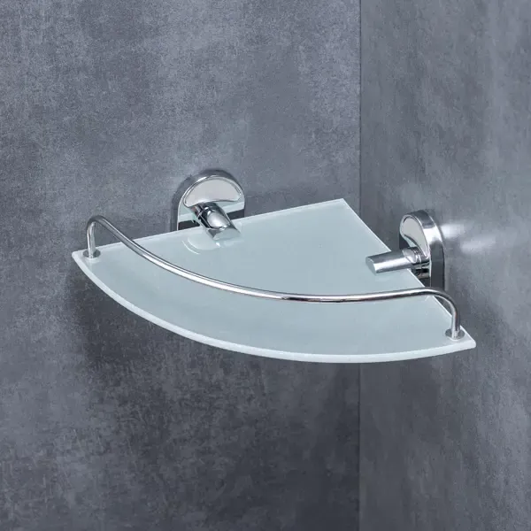 Полка для ванной комнаты Рмс A9011 нержавеющая сталь 27x25.5 см