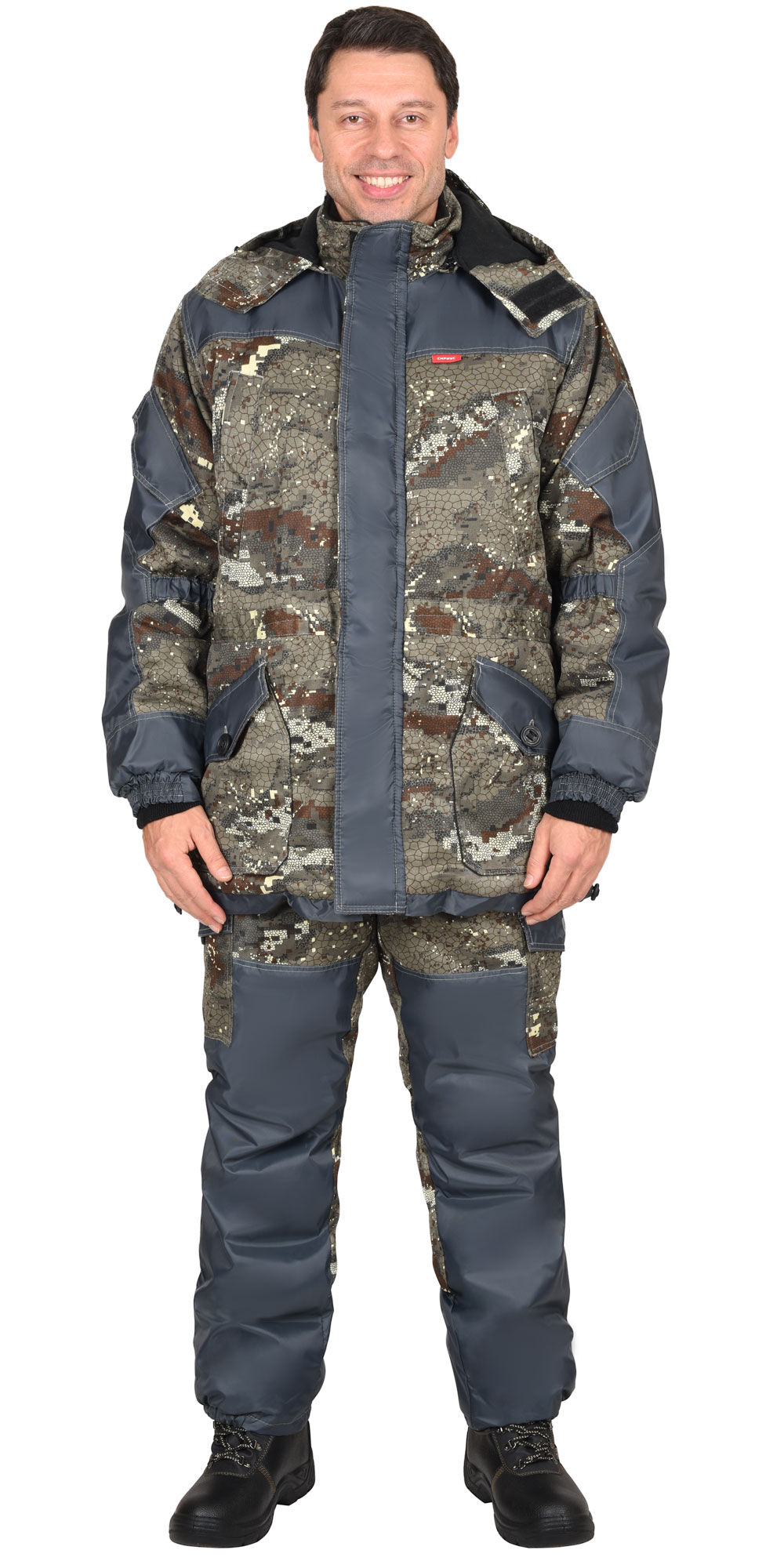 Костюм ГОРКА зимний куртка длинная, брюки (ткань CROWN-230) КМФ Питон