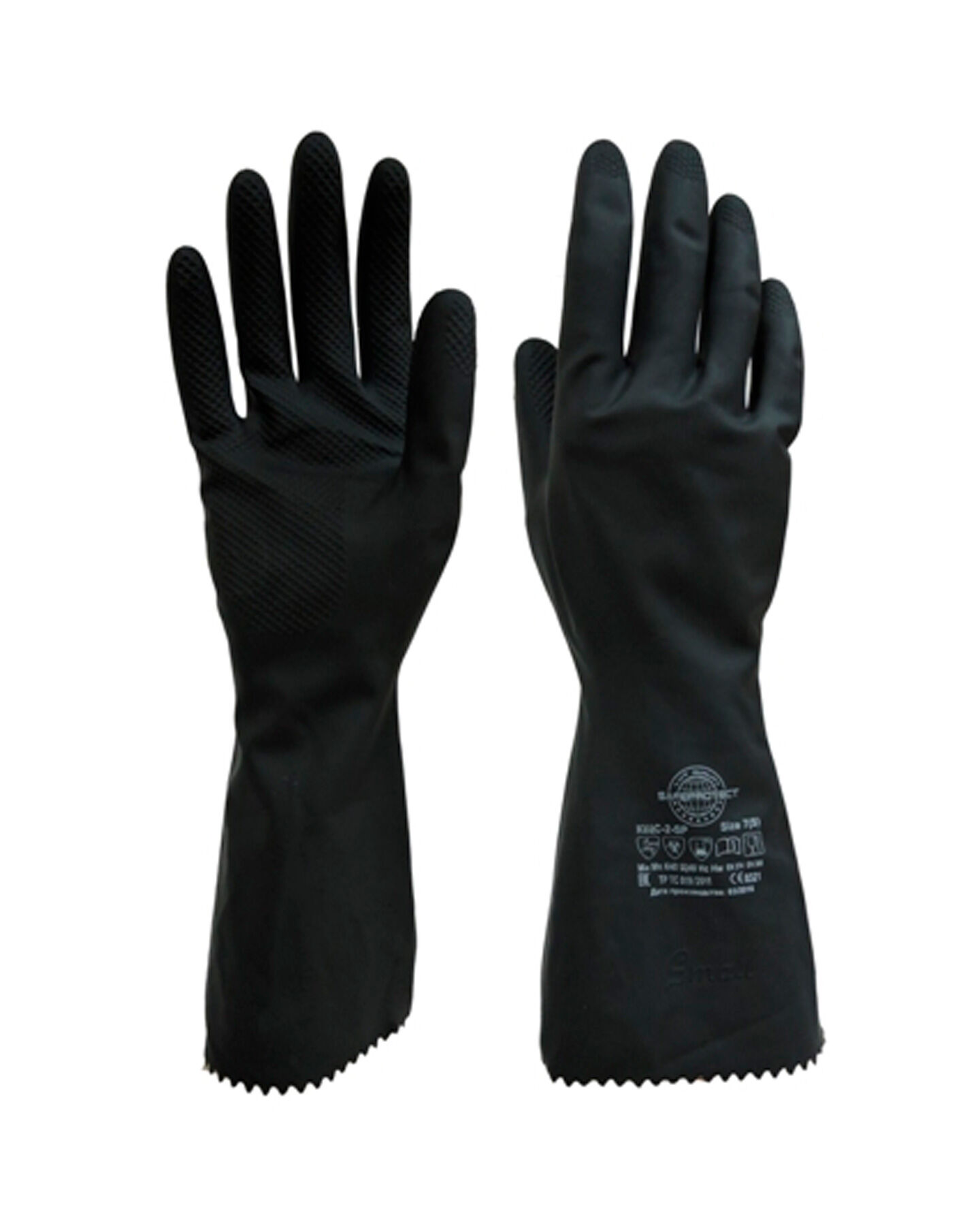Перчатки Safeprotect КЩС-2-SP (латекс, толщина 0,35 мм, дл.300мм)