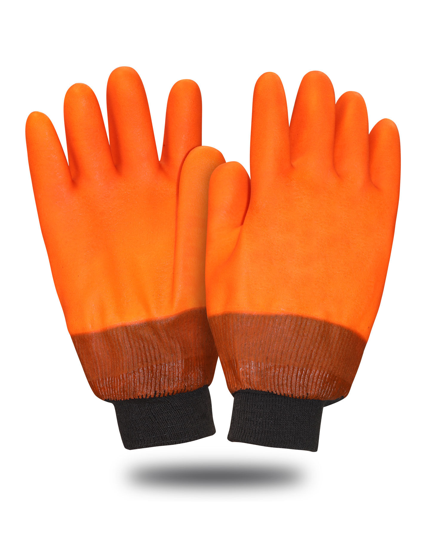 Перчатки утепленные Safeprotect ВИНТЕРЛЕ Оранж РП (ПВХ, утепленные х/б ткань с начесом)