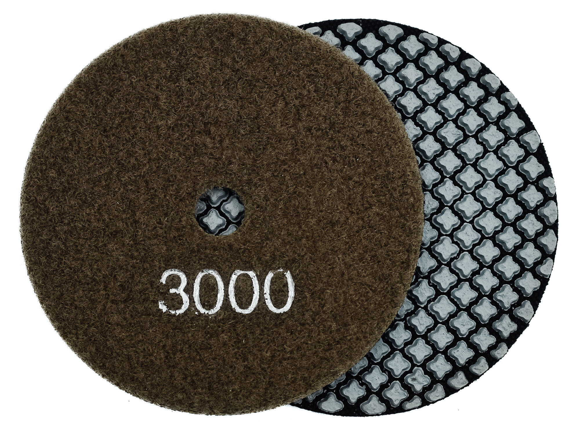 Алмазные гибкие шлифовальные диски №3000 Ø 100 мокрые "крестики" SUPER DRY 1 шт