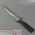 Нож для убоя (кинжал) Polkars №35 21 см, черная нескользящая ручка из PP, лезвие с двухсторонней заточкой. #2