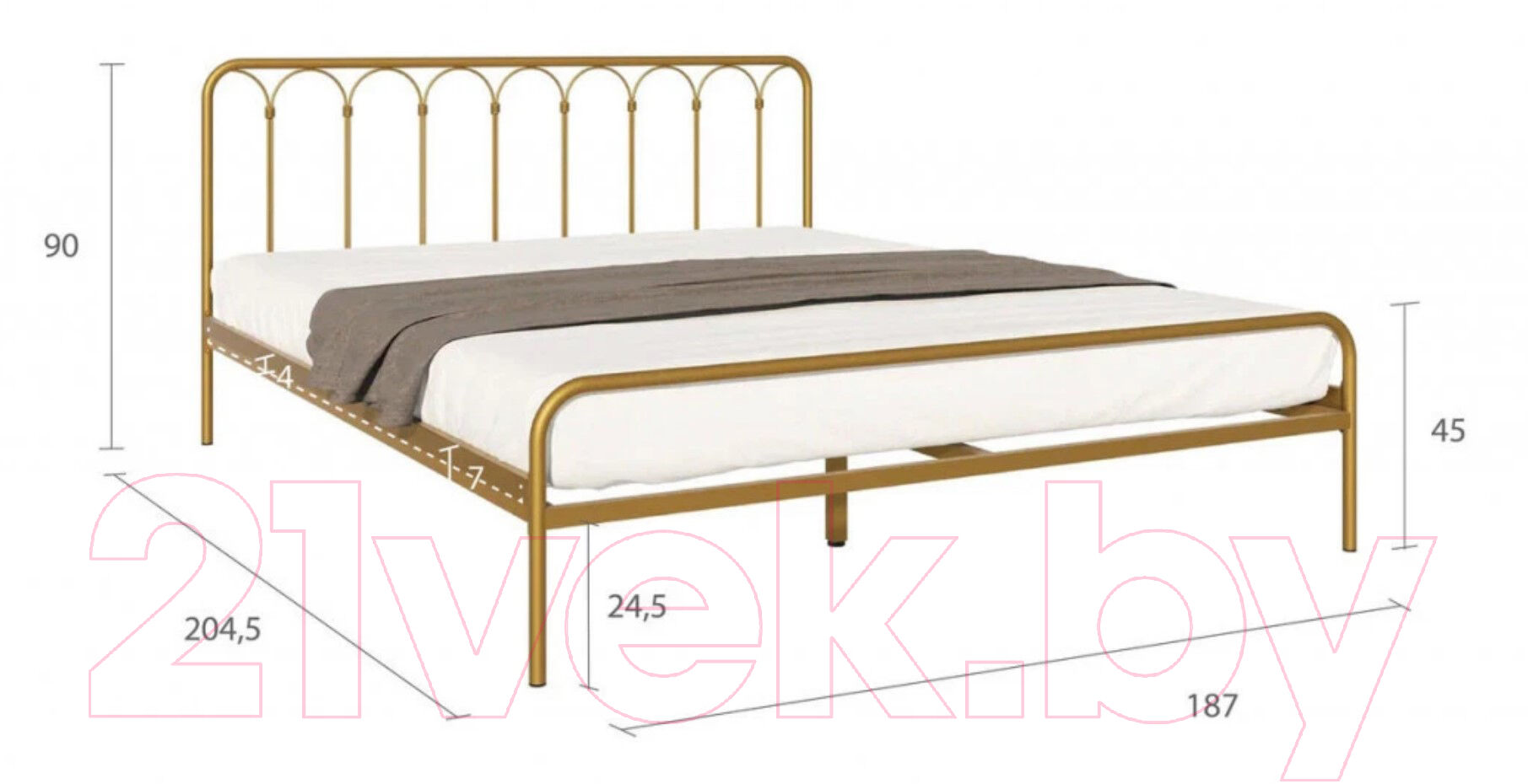 Двуспальная кровать Askona Corsa 180x200 4