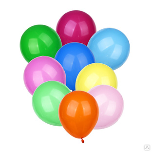 Капитан Весельчак Набор воздушных шаров 10шт, латекс, 10", микс цветов пастель #1