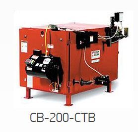 Водонагревательная система на отработанном масле, дизельном топливе CB-200-CTB с тепловой нагрузкой до 58 кВт