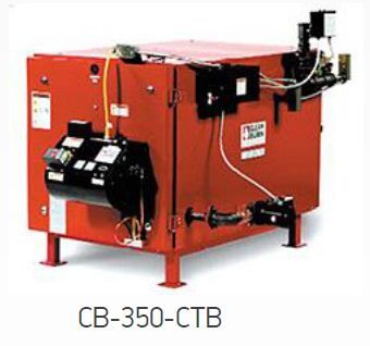 Водонагревательная система на отработанном масле, дизельном топливе CB-350-CTB с тепловой нагрузкой до 102 кВт