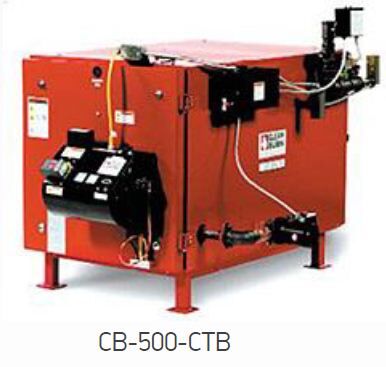 Водонагревательная система на отработанном масле, дизельном топливе CB-500-CTB с тепловой нагрузкой до 146 кВт