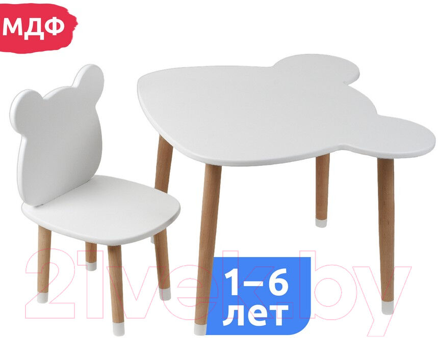 Комплект мебели с детским столом Mega Toys Мишка / 71024/70024 8