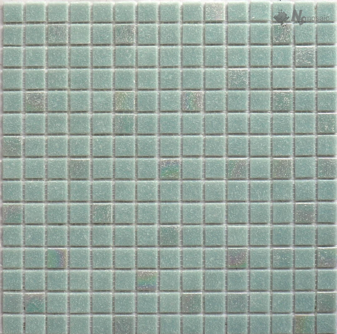 Мозаика стеклянная MIX26 (на сетке) NSmosaic бассейновая серая
