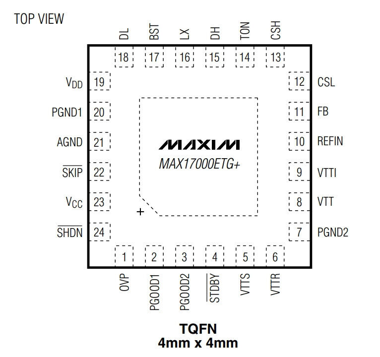 Микросхема MAX17000 MAXIM