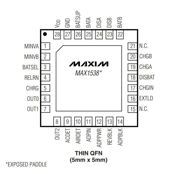 Микросхема MAX1538 MAXIM