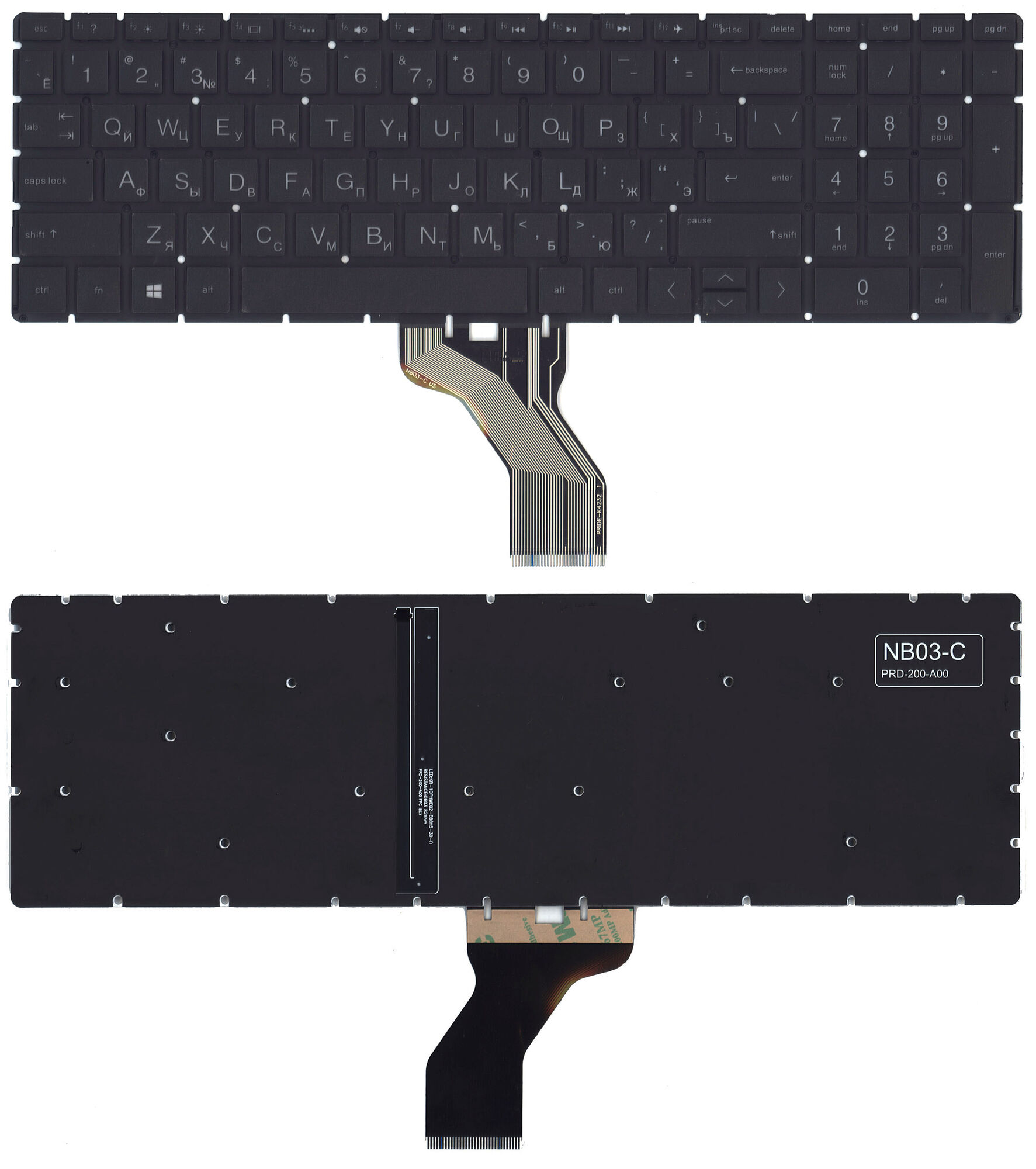 Клавиатура для HP 16-a с подсветкой p/n: