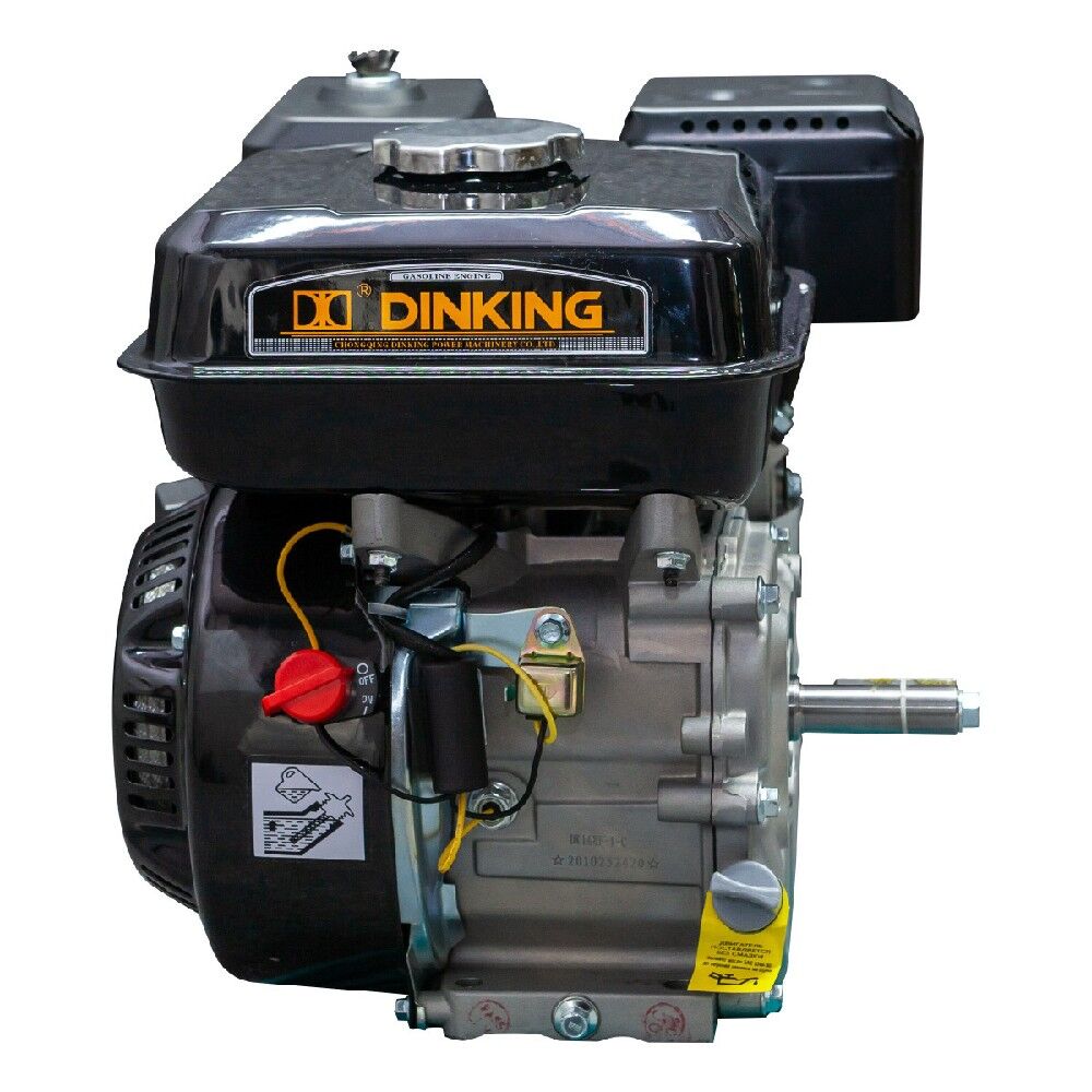 Двигатель Dinking DK168F-1-C (S) (6,5лс, 20 мм вал, ручной стартер, датчик масла)