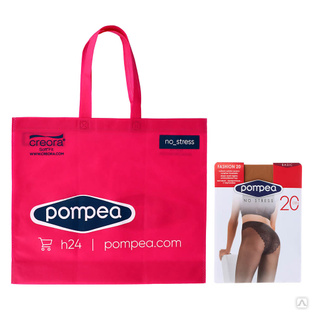 POMPEA Набор колготок 2 пары 20 den, р-ры 2,3,4 + сумка в подарок #1
