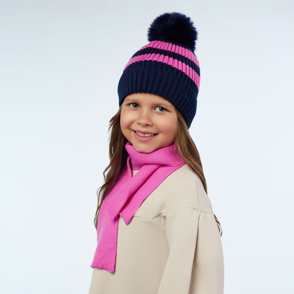 GALANTE Комплект детский 2 пр: шапка р 52-54 и шарф 110х15см, 2 цвета, СЗШ-4 3