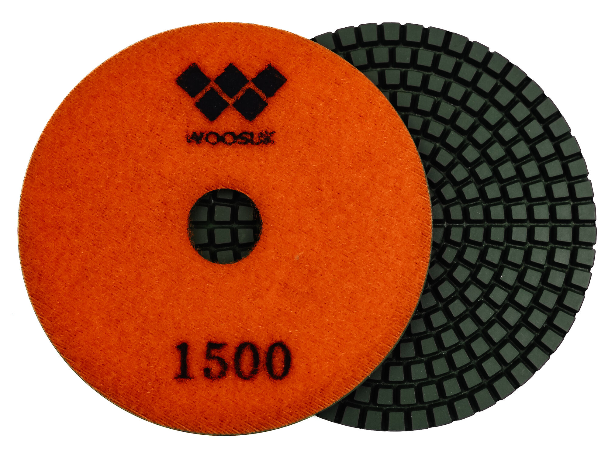 Алмазные гибкие диски Ø 100 №1500 WOOSUK c водяным охлаждением