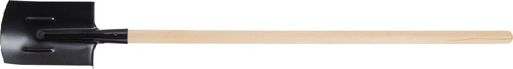 Лопата прямоугольная 190х255х1450 мм, ребра жесткости, деревянный черенок