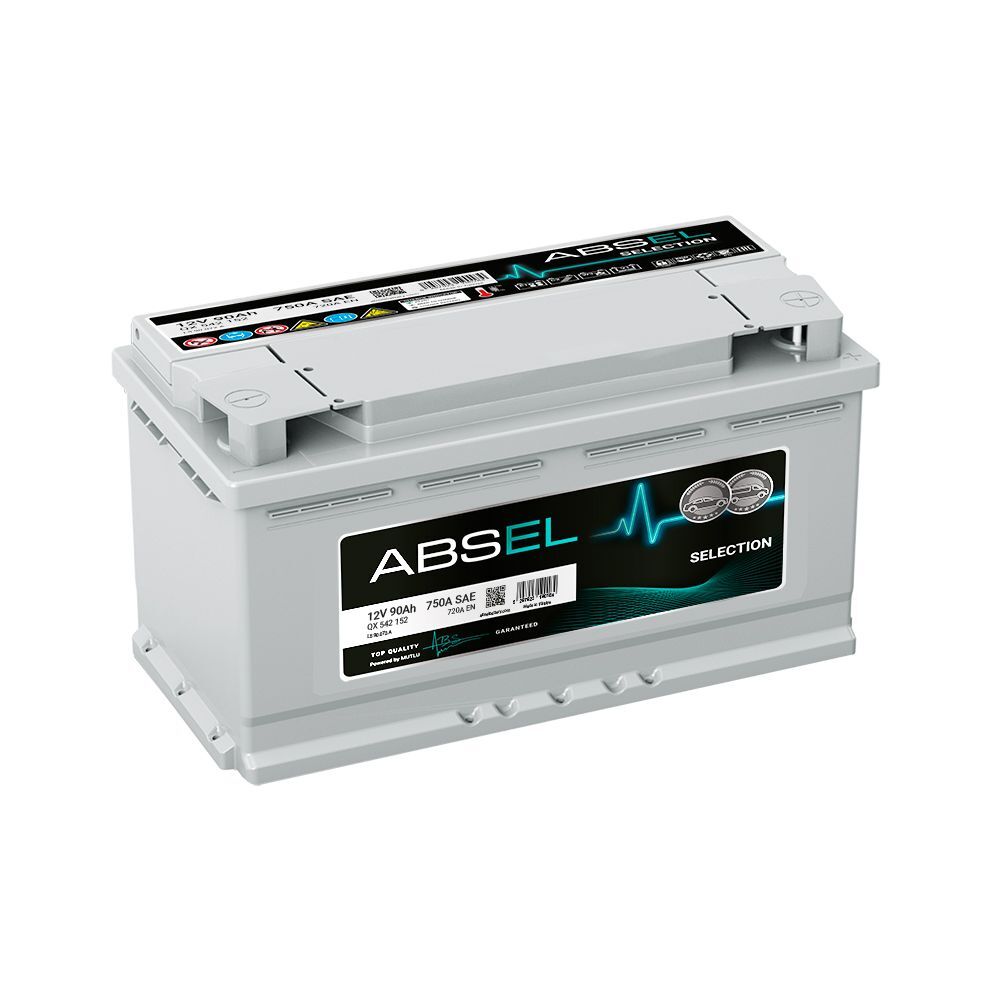 Аккумулятор ABSEL SELECTION 12V 90Ah 720A п/п, цена в Краснодаре от  компании Транс-Ойл