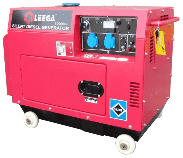Дизельный генератор Амперос LDG7500S (Leega) в кожухе Амперос (Leega)