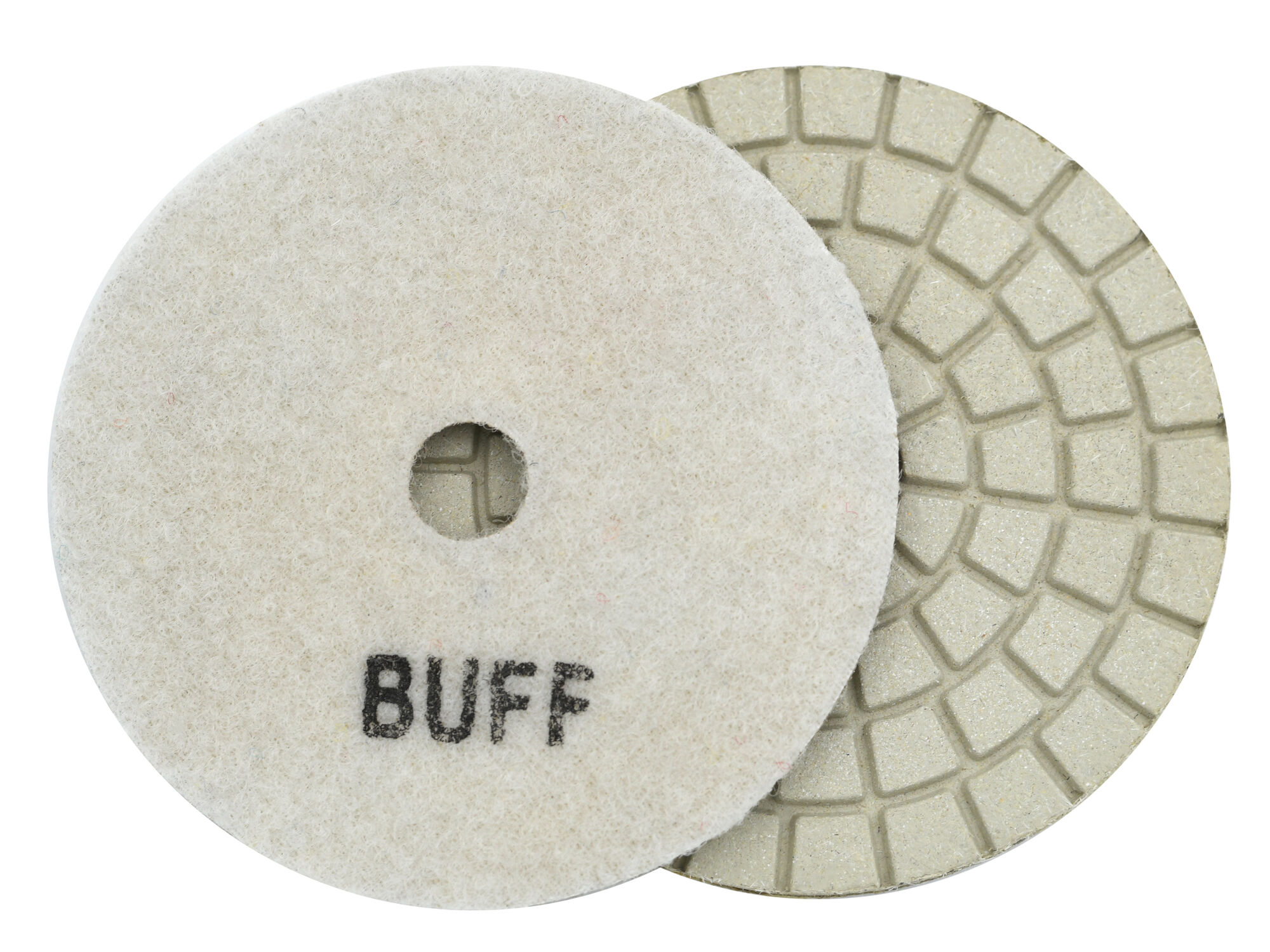 Алмазные гибкие диски Ø 100 БАФФ белый c водяным охлаждением 1 шт