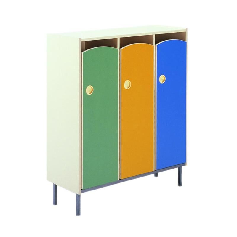 Шкаф для горшков на 15 мест (бежевый/голубой/зеленый/желтый, 889x347x1063 мм) NoName