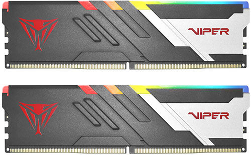Оперативная память Patriot DDR5 32GB (2x16GB) 6600MHz Viper Venom RGB (PVVR532G660C34K)