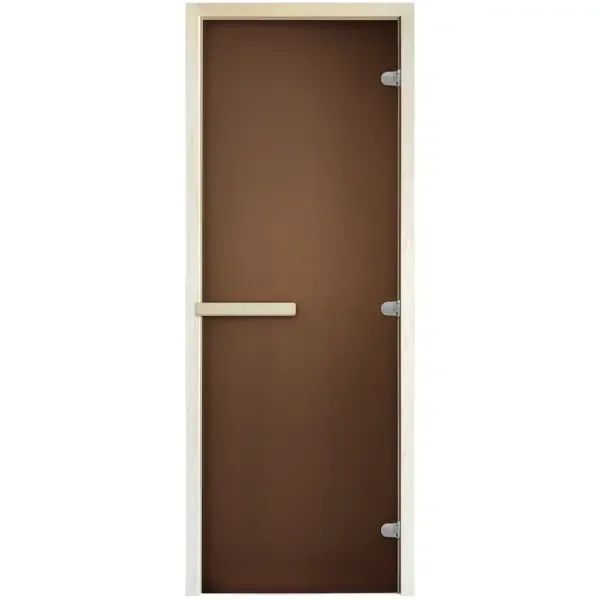 Дверь для бани Стандарт 69x189 см матовая Без бренда