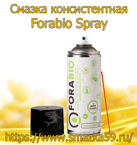 Смазка консистентная с технологией UPTFE-Forum® Forabio Spray