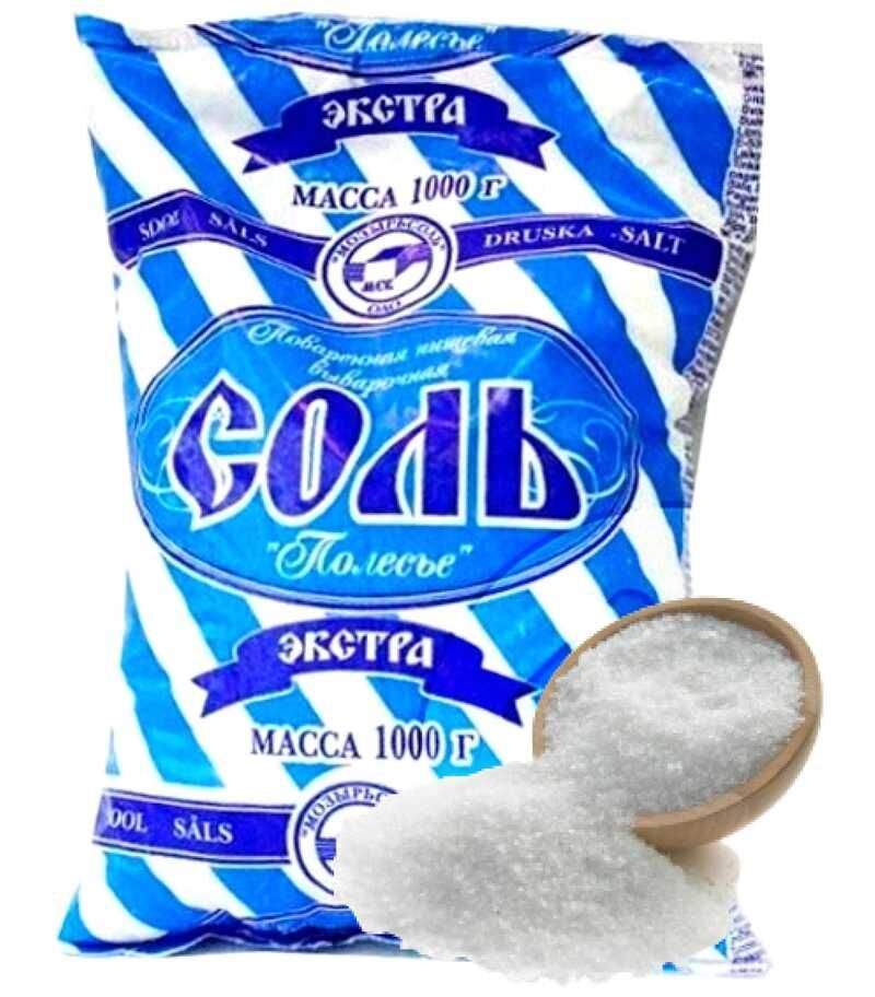 Соль "Полесье" 1 кг 1*12кг
