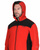 Куртка флисовая ТЕХНО (флис дублированный) красная с черным #4