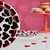 Набор тарелок бумажных, с фольгированным слоем, с сердечками, 2 цвета, красный, розовый, 20 см, 6 шт #9