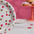 Набор тарелок бумажных, с фольгированным слоем, с сердечками, 2 цвета, красный, розовый, 20 см, 6 шт #12