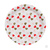 Набор тарелок бумажных, с фольгированным слоем, с сердечками, 2 цвета, красный, розовый, 20 см, 6 шт #13