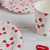 Набор тарелок бумажных, с фольгированным слоем, с сердечками, 2 цвета, красный, розовый, 20 см, 6 шт #15